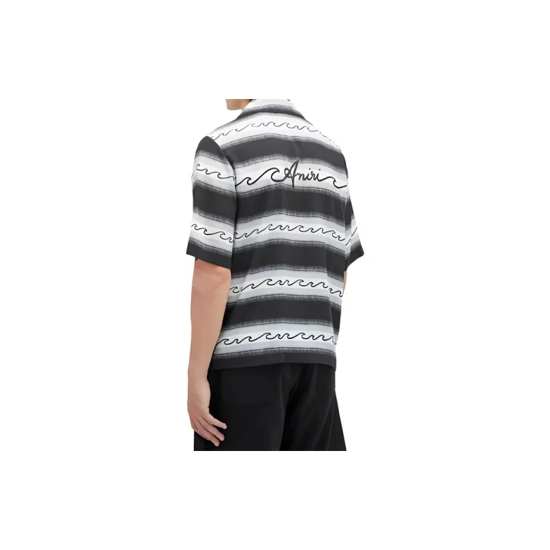 AMIRI Baja Wave Printed Short Sleeved Shirt-3