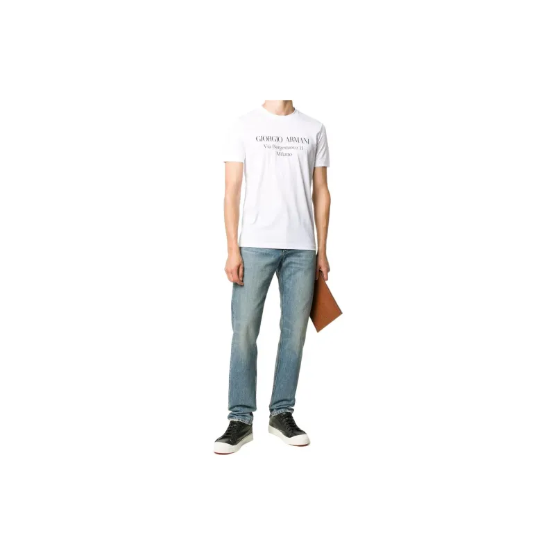 GIORGIO ARMANI Logo Print T shirt-1