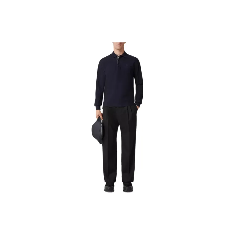Burberry FW22 Polo Shirt Men's Dark Blue-1