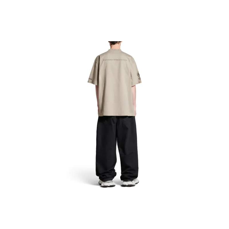 Balenciaga SS24 T Shirt Unisex Regular Fit Gray-3