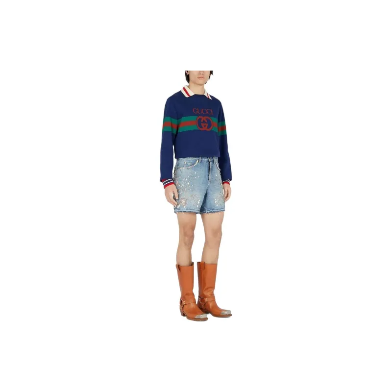 GUCCI SS23 Sweatshirt Men's Navy-1