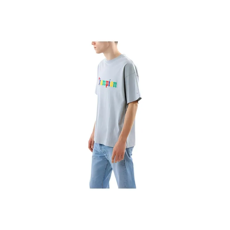 Champion SS24 Drop Shoulder Sleeve T-Shirt Men's Oxford Gray-3