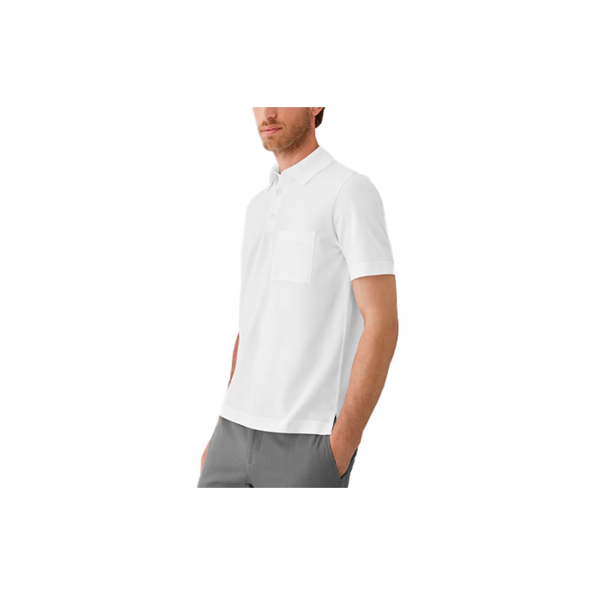 HERMES Polo Shirts Men White - POIZON