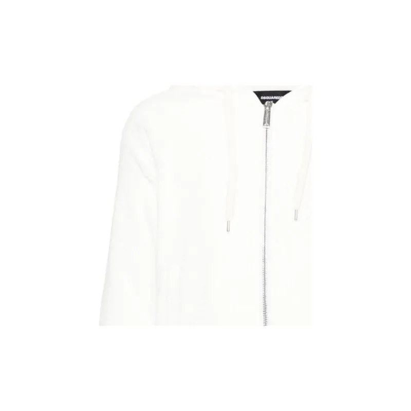 DSQUARED 2 Logo embroidered Terry cloth Jacket-5