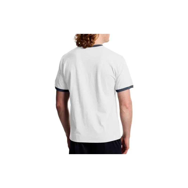 Champion Crew Neck Fitted Straight Short Sleeved T Shirt US Version Unisex White-4