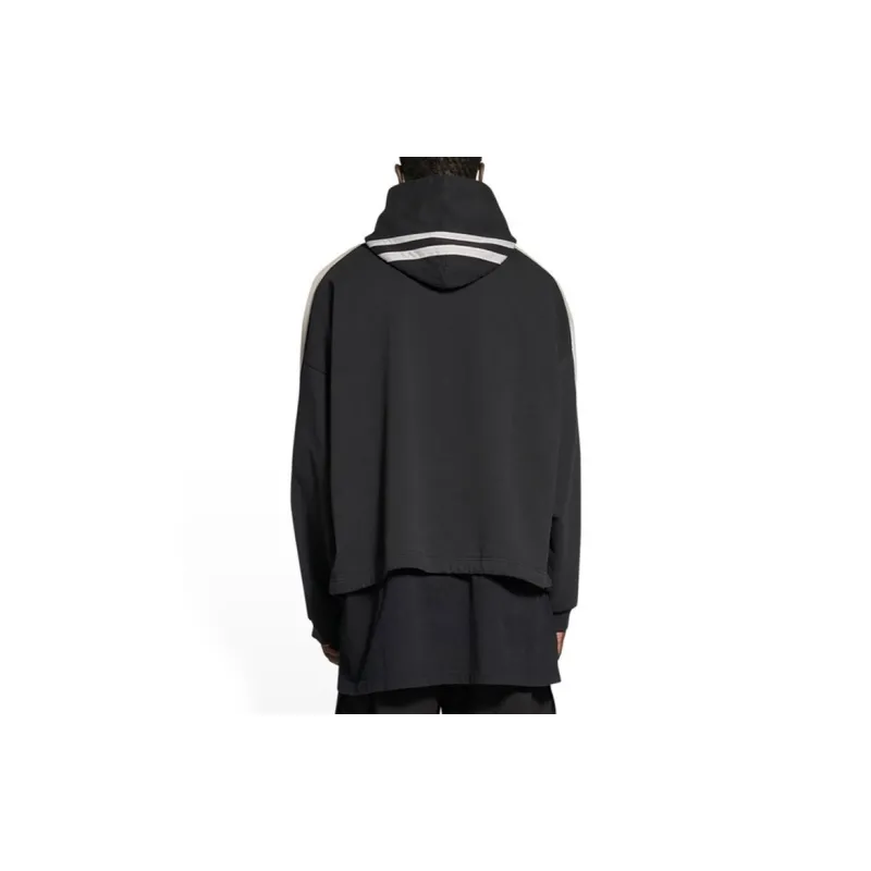 Balenciaga Sporty B Side Stripe Oversized Hoodie-4
