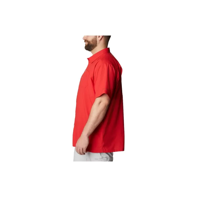 Columbia PFG Slack Tide Shirts Men Red-2