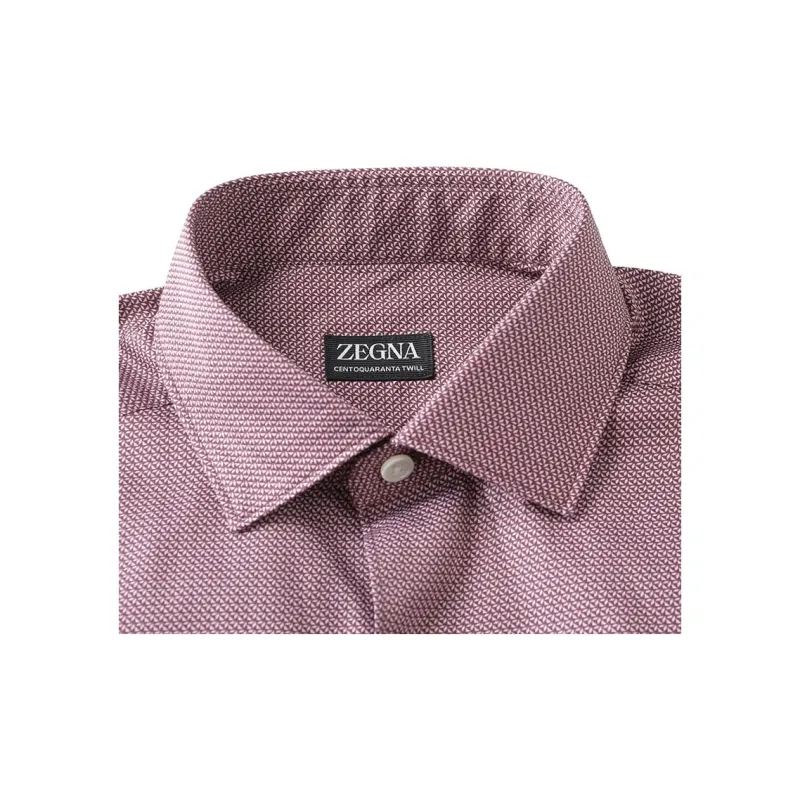 Zegna Shirt Men's Dark Burgundy-4