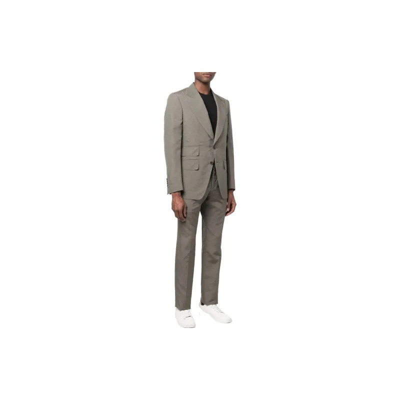 TOM FORD Business Suits Men Green-3