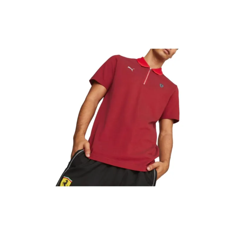PUMA Scuderia Ferrari Polo Shirts Men Red-3