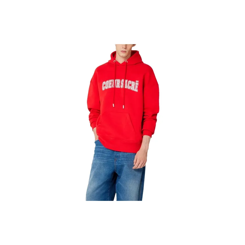 AMIPARIS Paris Coeur Sacré Embroidered Drawstring Hoodie-2