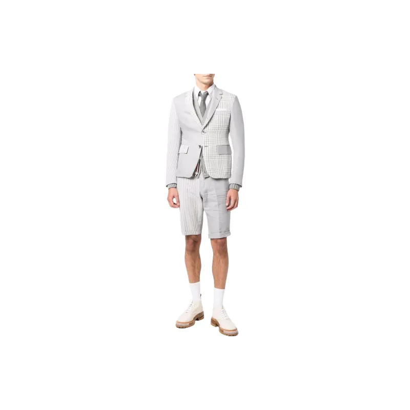 THOM BROWNE Low Rise Skinny Side Tab Shorts-3