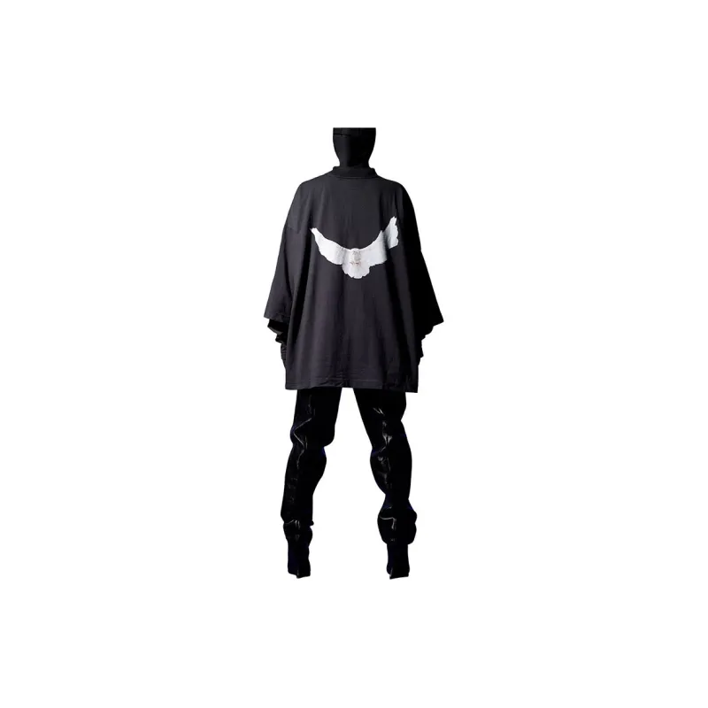 YEEZY X Gap X Balenciaga Dove 3/4 Sleeve Tee Black-3