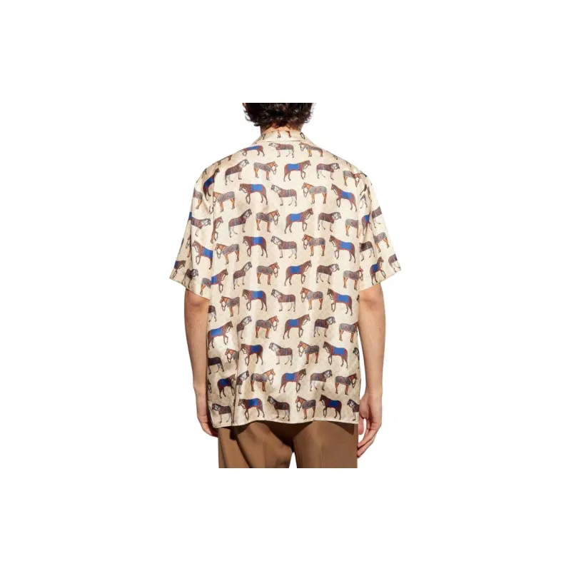GUCCI Shirts Men Cream-3