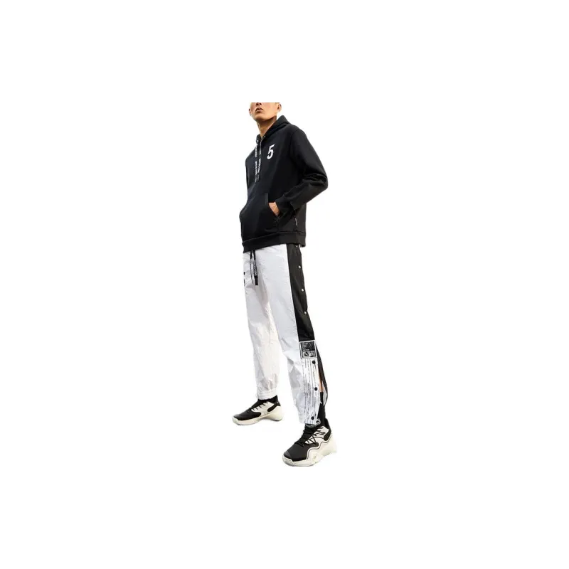 Anta Knitted Sweatpants Unisex White-3