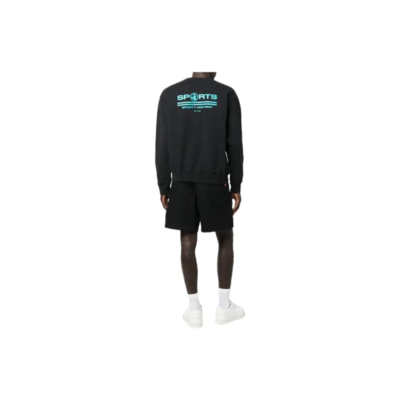 SPORTY & RICH Logo print Long sleeve Sweatshirt-1