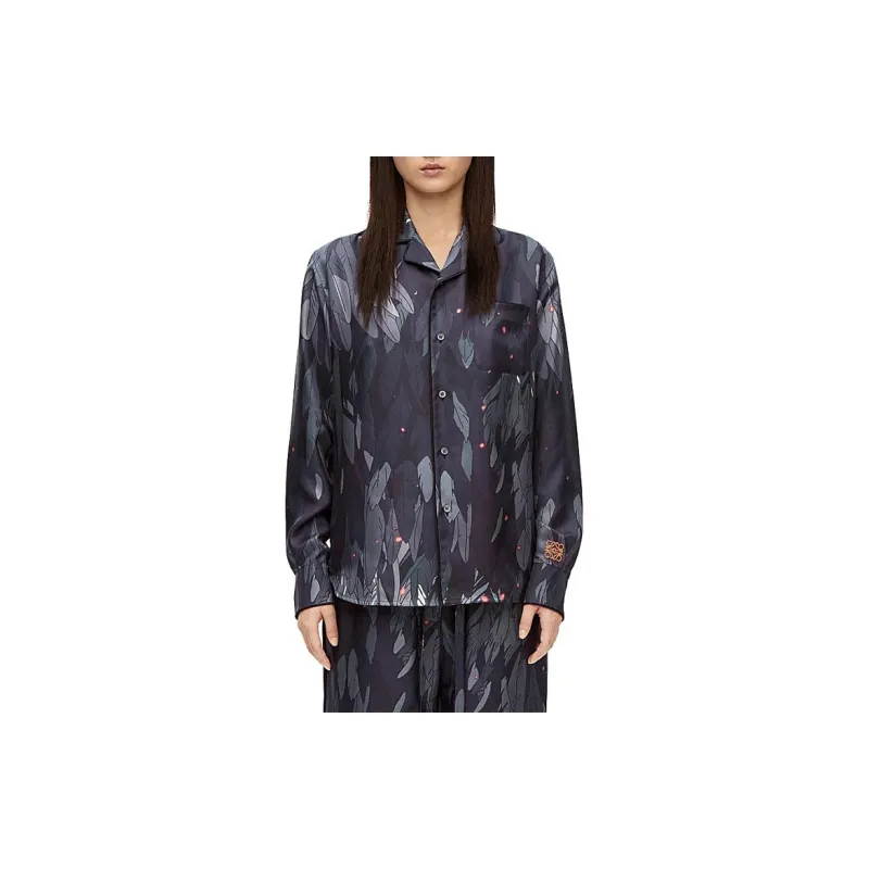 LOEWE x HAERDEYIDONGCHENGBAO SS23 Shirt Unisex Marine Blue-1