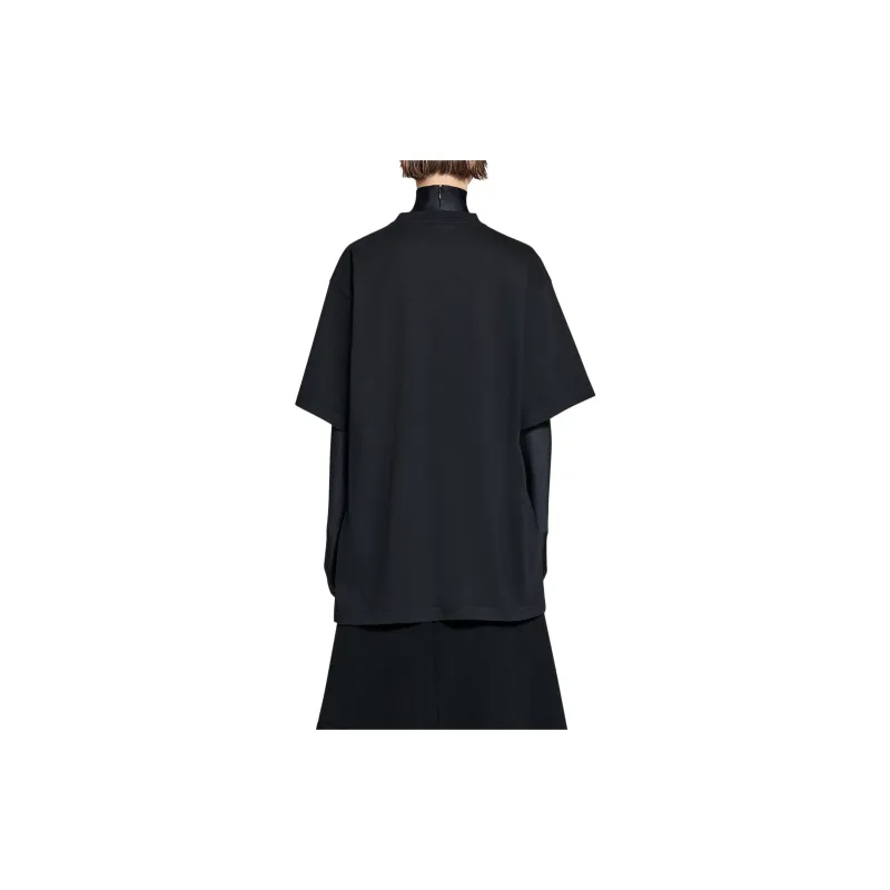 Balenciaga T Shirt Loose Fit Style Unisex Black-3