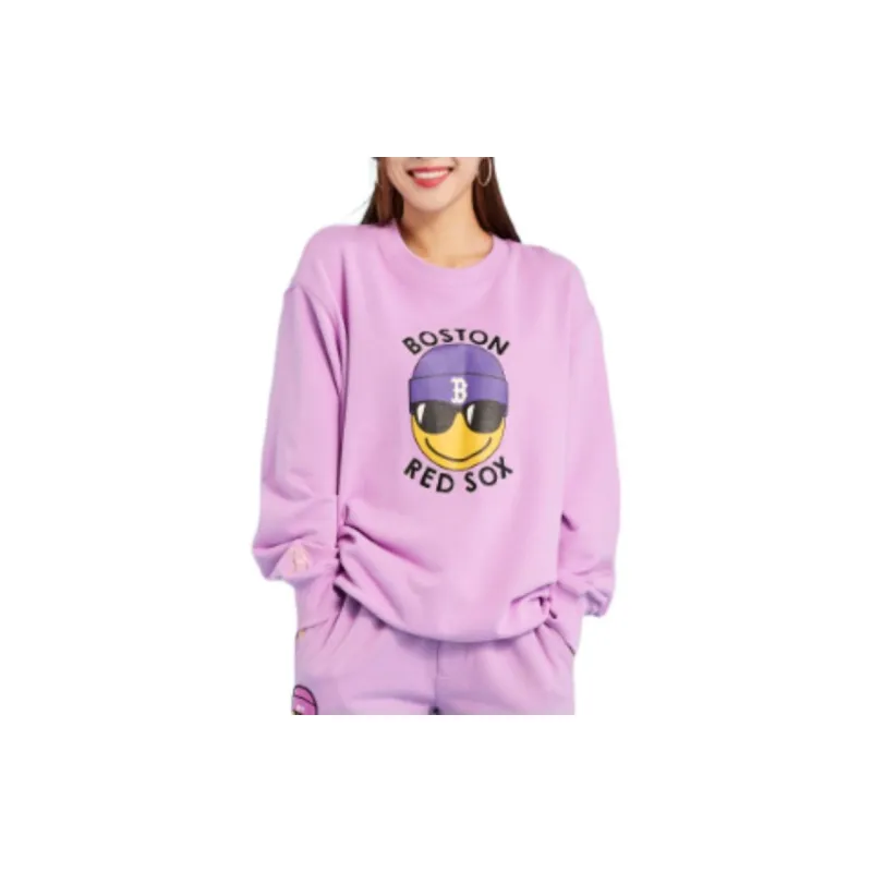 MLB Boston Red Sox Sweatshirts Unisex Purple-3