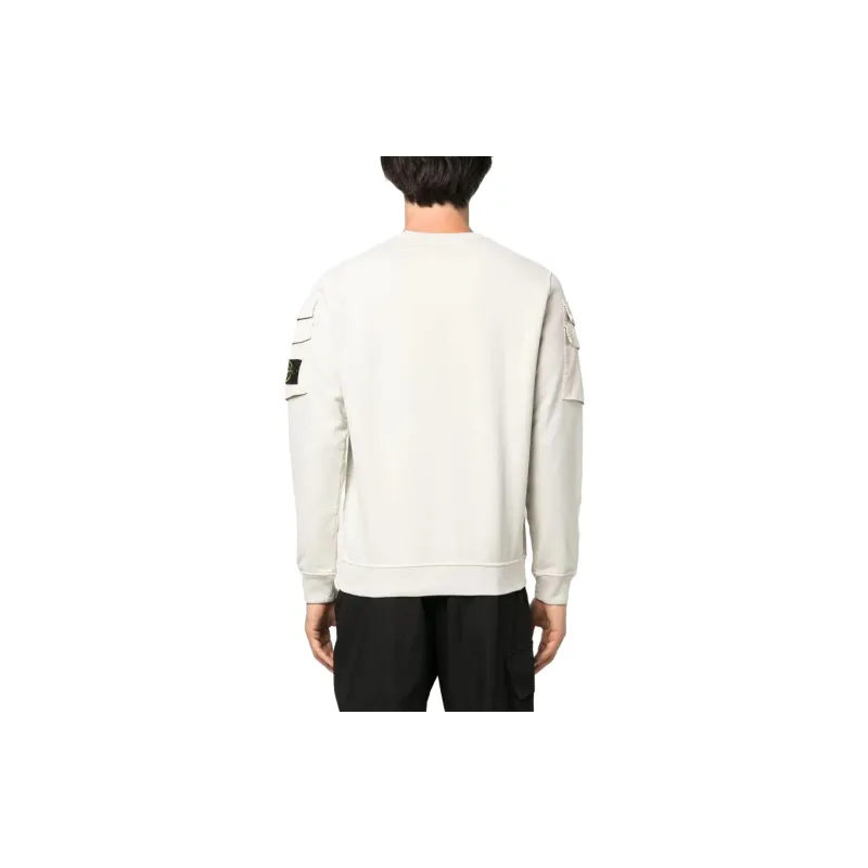 STONE ISLAND Compass-patch Crew-neck Sweatshirt-3