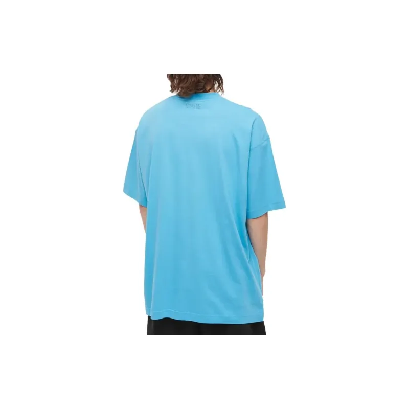 Vetements T-Shirts Men Sky Blue-3