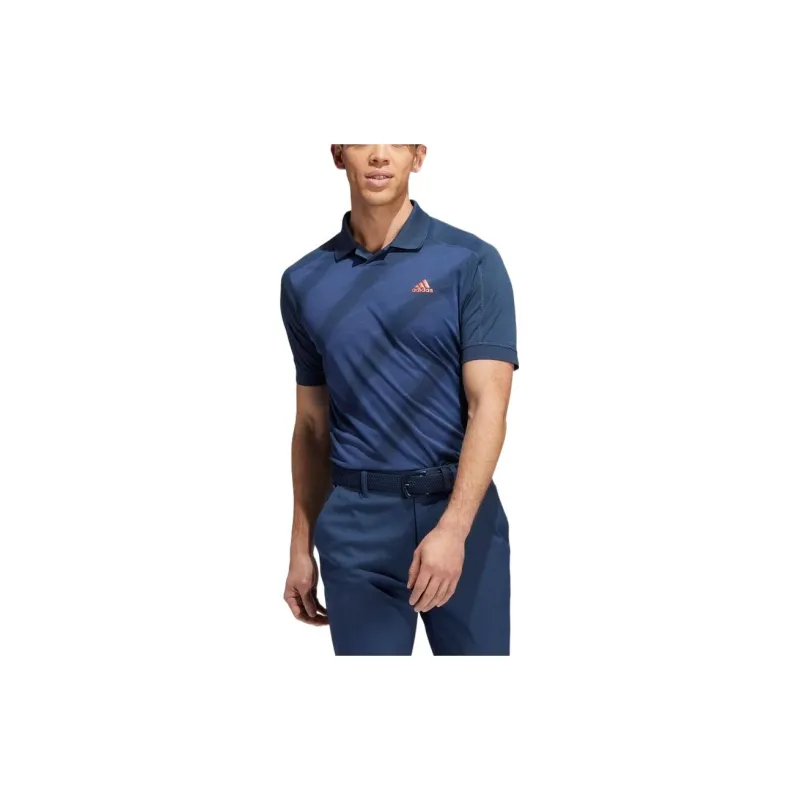 Adidas Polo Shirts Men Dark Blue-2