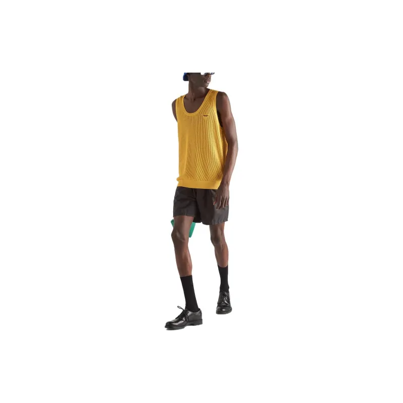 PRADA Tank Tops Men Yellow-1