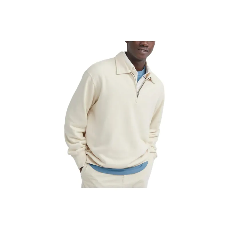 UNIQLO Sweatshirt Unisex Light Beige-2