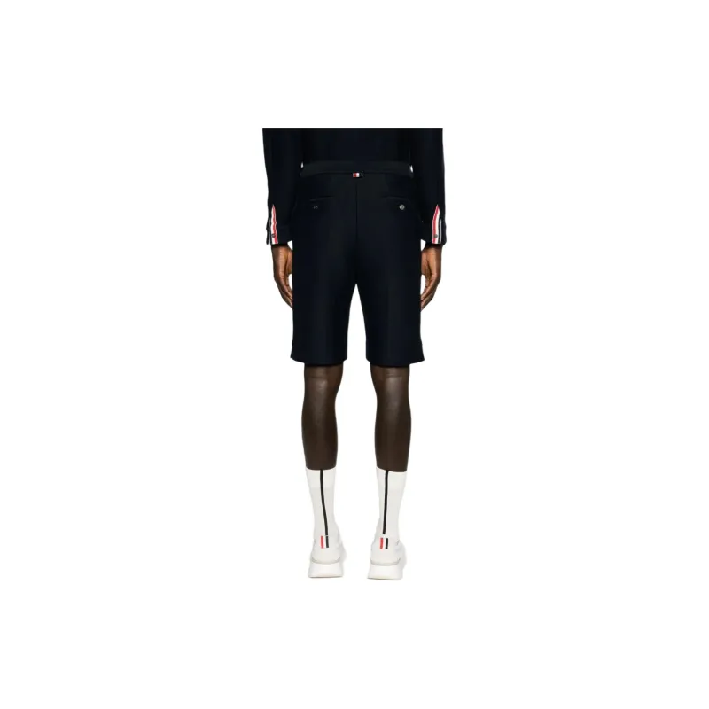 THOM BROWNE Rwb Stripe Knee Length Bermuda Shorts-4