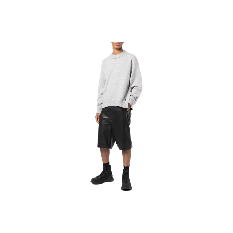 Sacai Cashmere Sweaters Men Gray-1