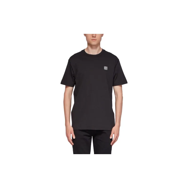 STONE ISLAND T Shirts Men Black-2