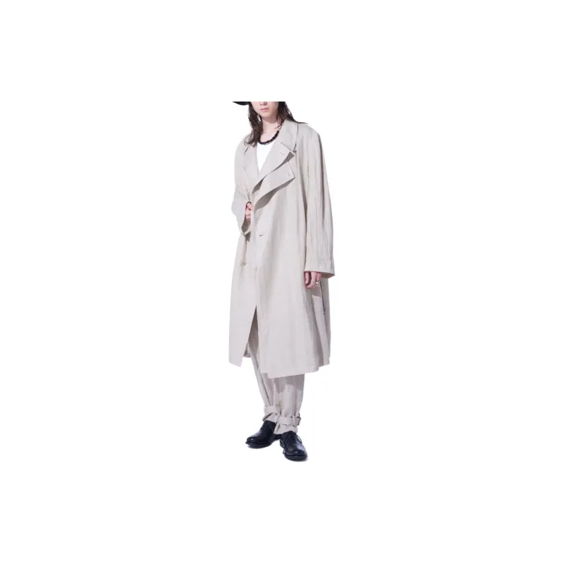Yohji Yamamoto Coats Unisex Light Brown-8