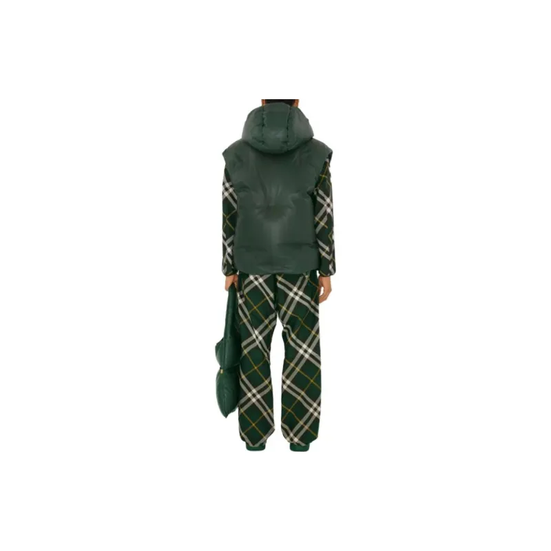 Burberry Wide leg Checked Trousers-3