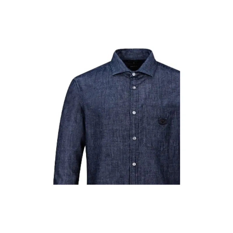 EMPORIO ARMANI Shirt Men's Dark Blue-4
