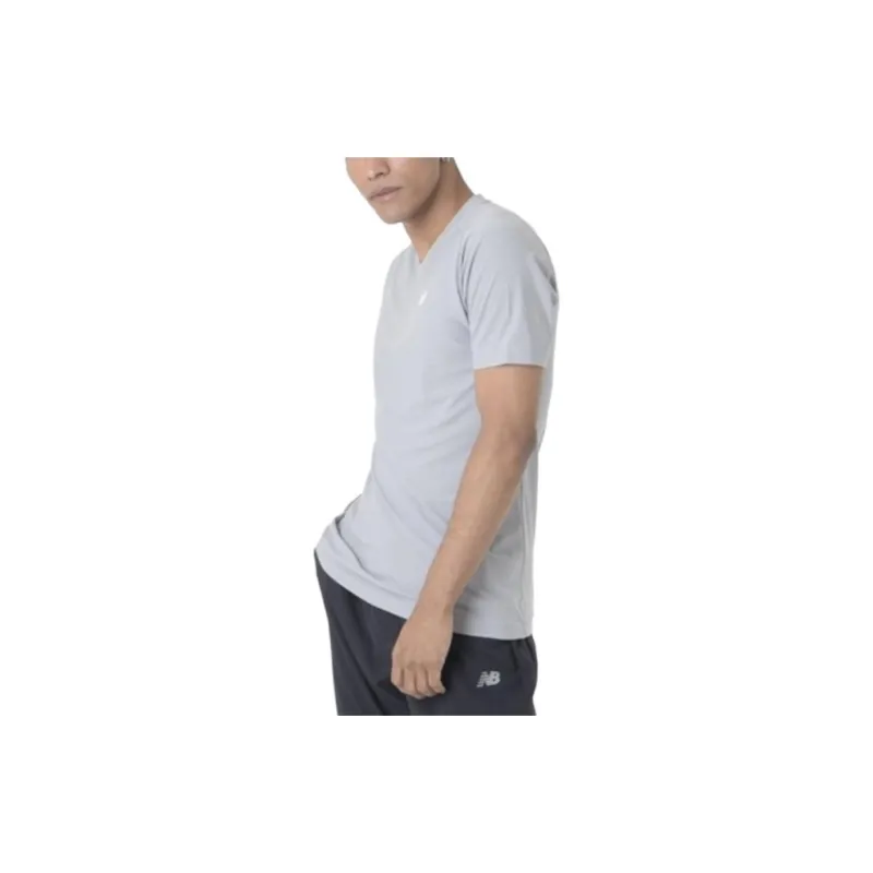 New Balance BP Jacquard T Shirts Men Gray-4
