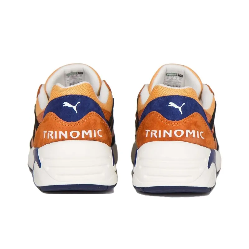 PUMA R698 Anti Slip Wear Resistant Low Top Casual Shoes Men's Orange Black-3