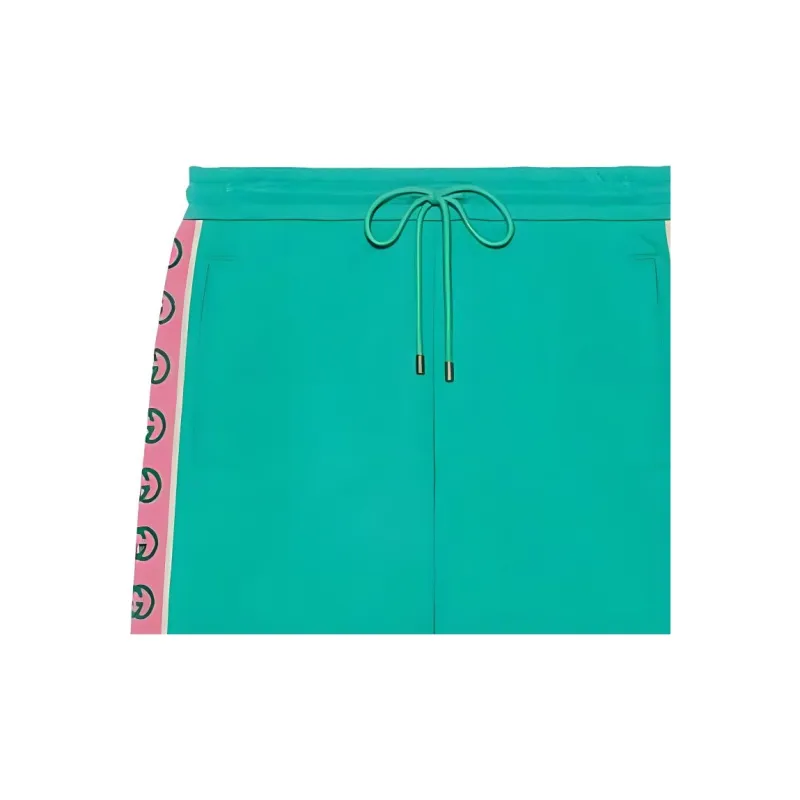GUCCI Pineapple Casual Shorts Men Green-5