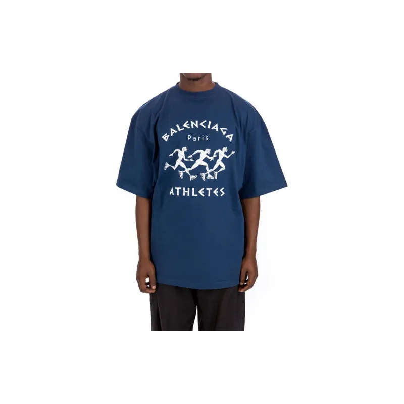 Balenciaga SS21 T Shirt Men's Blue-2
