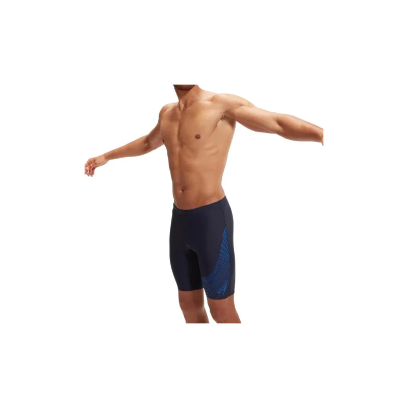 Speedo Medley Logo Jammer Swimming Shorts Men's Black-5