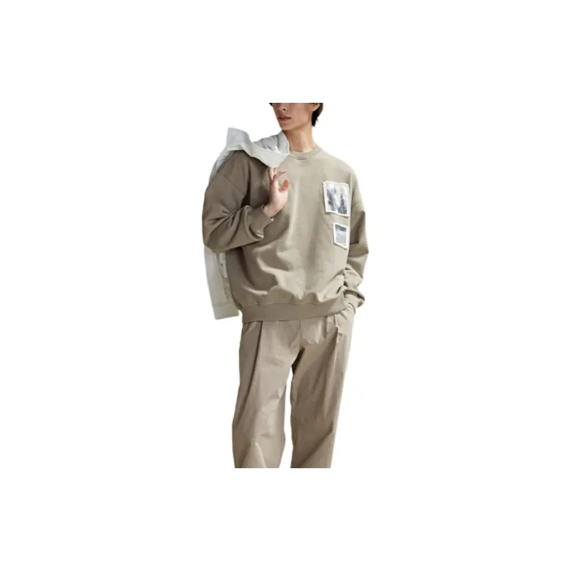 H&M Sweatshirt Men's Dark Beige-1