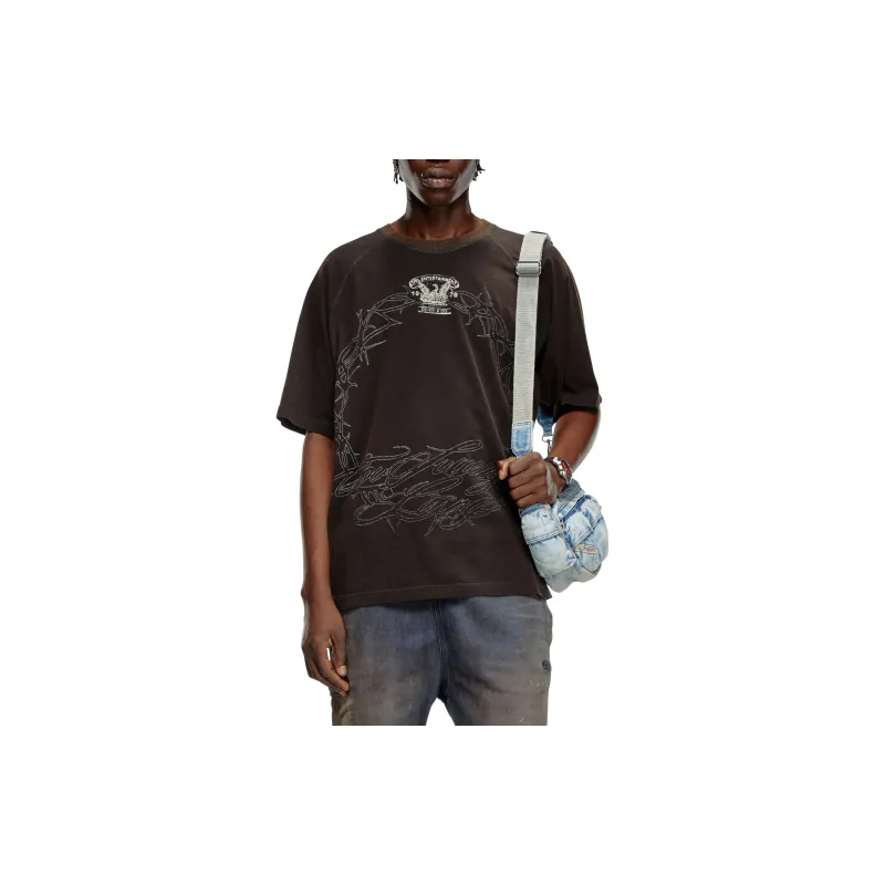 DIESEL T Roxt Q1 Inside Out Printed T Shirt-1