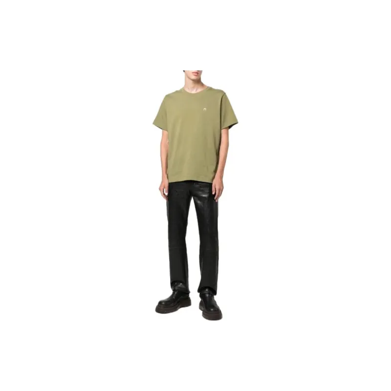 Marine Serre T-Shirts Men Green-1