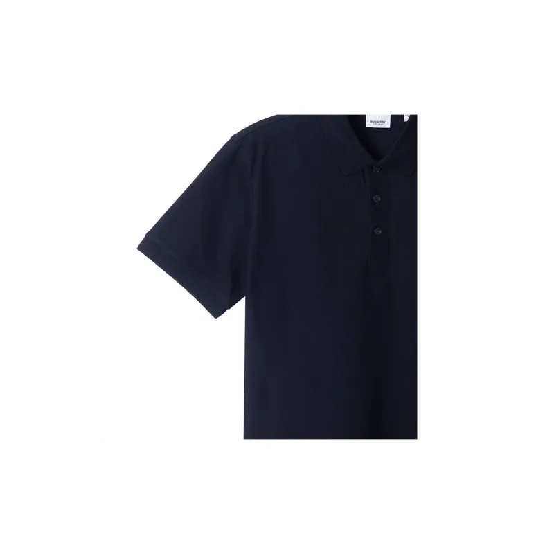Burberry Letter Graphic Cotton Pique Polo Shirt-8