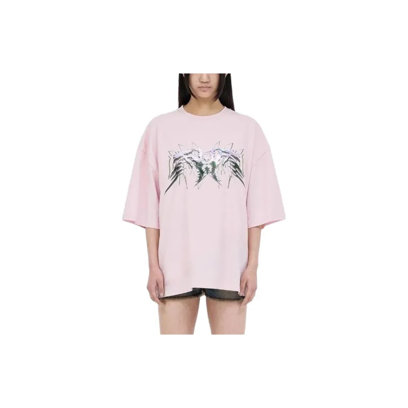WE11DONE SS23 T Shirts Unisex Pink-1
