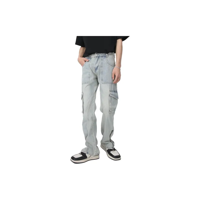 Voguo Relay Jeans Unisex Yellow Mud-1