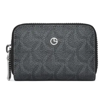 GOLDLION PVC Card Clip Card Holder Men's Gray Black