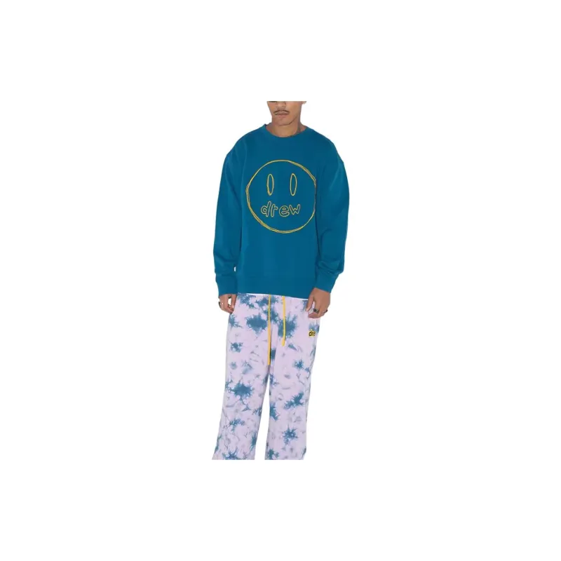 Drew House SS23 Sweatshirts Unisex Peacock Blue-2