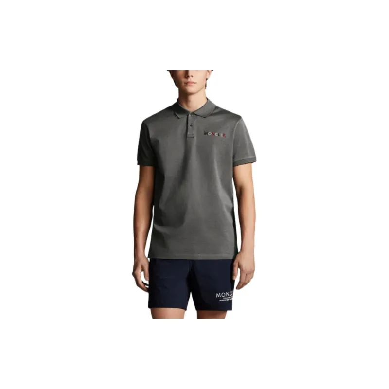 Moncler SS22 Polo Shirts Men Dark Gray-1