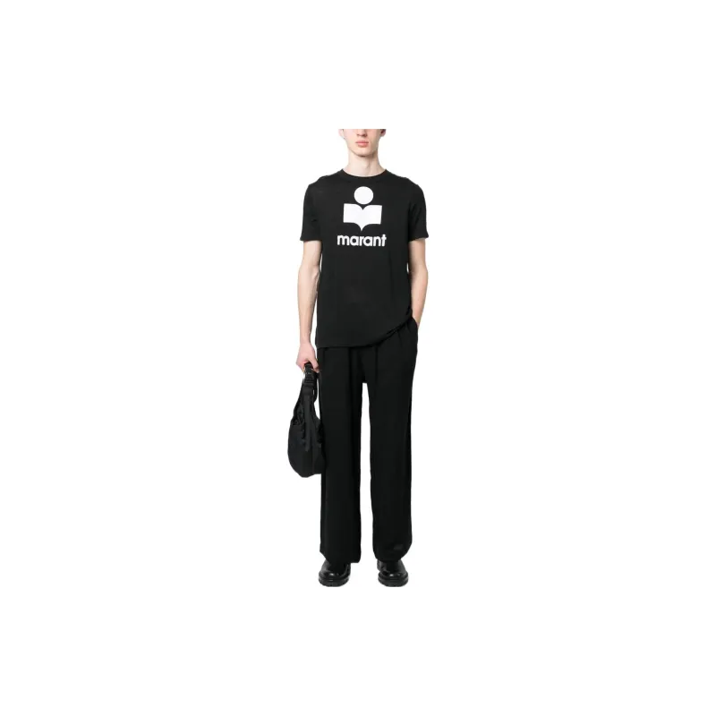 ISABEL MARANT Logo Printed Crewneck T Shirt-1