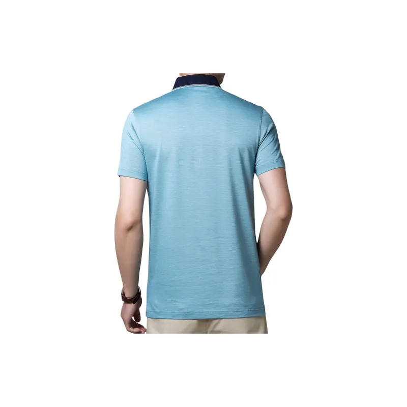 H YXIANG Polo Shirts Men-4